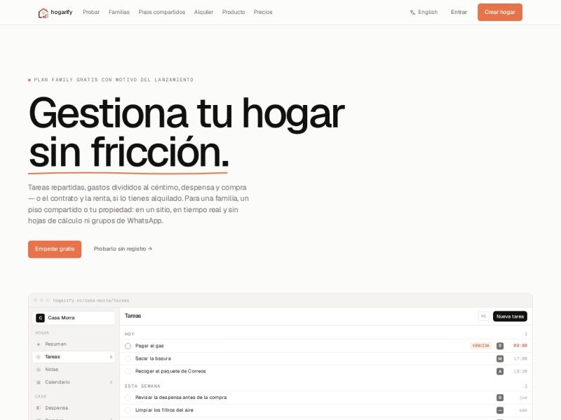 Captura de Hogarify
